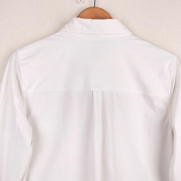 Lysse Shirt Women Medium White Schiffer Button Up Stretch Business Tunic Top EUC - Picture 15 of 15